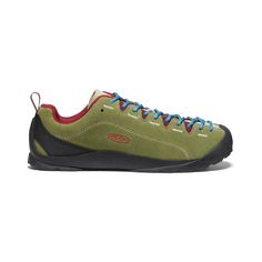 Men's Suede Sneakers - Jasper | KEEN Footwear Casual Leather Lace-up Trail Running Shoes, Green Outdoor Sneakers With Laces, Casual Green Hiking Boots With Boost Midsole, Rubber Sole Lace-up Walking Shoes For Outdoor Activities, Green Lace-up Trail Running Shoes For Outdoor Activities, Low-top Hiking Sneakers With Abzorb Midsole, Green Sneakers With Laces For Outdoor Activities, Outdoor Trail Running Shoes With Elastic Laces, Lace-up Walking Shoes For Outdoor Activities