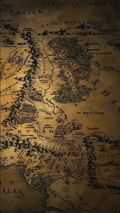 the middle - earth map from lord of the rings is shown in this screenshot