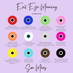 Witchcraft Evil Eye, Different Evil Eye Colors, White Evil Eye Meaning, Evil Eyes Meanings, Orange Evil Eye Bracelet, Black Evil Eye Meaning, Yellow Evil Eye Meaning, Bracelets Eye Evil, Evil Eye Color Meaning Chart