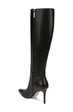 Striking with a straightforward elegance, this knee-high boot is a simple yet bold addition to any of your looks. 3 3/4" heel 15 1/2" shaft; 15" regular calf circumference 15 1/2" shaft; 16" wide calf circumference Leather upper, lining, and sole Imported Leather Working Group certified This product meets Nordstrom Responsible Sourcing and Manufacturing criteria: made with practices that meet higher environmental or social standards Classic Knee-high Boots With High Heel, Classic High Heel Knee-high Boots, Leather Lined Knee-high Boots For Office, Office Knee-high Boots With Leather Lining, Classic Leather Knee-high Boots With High Heel, Business Knee-high Boots With Leather Lining, Tall Leather Heeled Boots For Formal Occasions, Tall Formal Leather Heeled Boots, Formal Tall Leather Heeled Boots