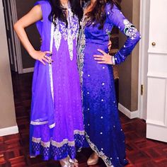 This Is A Modern High Low Indian Outfit. It's Covered In Crystals. Worn Twice. Indian Sangeet, Indian Outfit, Wedding Outfit, High Low Dress, High & Low, High Low, Blue Green, Color Blue, Womens Dresses