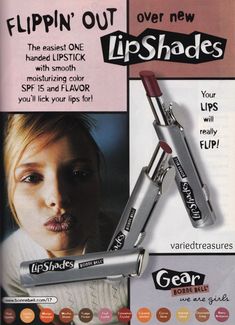 an advertisement for lip smackers with the caption flippin'out over new lipshades