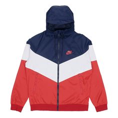 Nike Sportswear Windrunner Casual hooded track Jacket Navy Blue Dark  DC4113-441 (Men's) Track Suits, Team Usa, Track Jacket, Blue Dark, Track Jackets, Stylish Sneakers, Nike Sportswear, Nike Jacket, Perfect Pair