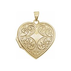 Solid 14K Yellow Gold Embossed Engravable Heart Locket Stunning 14K yellow gold heart locket with elaborate embossed front details. Two picture capacity. Made of solid gold, this locket weighs approximately 2.60 grams. Option for engraving on back, this is the perfect option for someone looking for a heartfelt, personalized piece of jewelry. This piece makes the perfect gift for the recipient to cherish and pass down to future generations. Makes a PERFECT gift for Mother's Day! Condition: New De Victorian Gold Jewelry For Anniversary Gift, Heart Shaped Yellow Gold Jewelry With Intricate Design, Heart-shaped Yellow Gold Jewelry With Intricate Design, Anniversary Filigree Yellow Gold Locket Necklace, Antique Yellow Gold Locket Necklace For Valentine's Day, Vintage Locket Necklace For Valentine's Day Formal, Gold Heart Locket Necklace For Formal Occasions, Classic Yellow Gold Heart Locket Necklace, Vintage Yellow Gold Locket Necklace For Anniversary