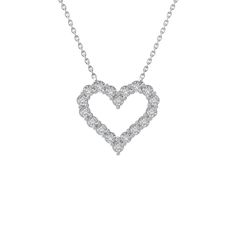 14K White Gold Diamond Heart Pendant Necklace (0.75 cttw, I-J Color, I2-I3 Clarity) Diamond Heart Pendant Necklace | 14K White Gold Jewelry for Women 0.75 cttw Round Diamonds (I2-I3 Clarity, I-J Color) Natural Conflict Free Diamonds 14K White Gold Diamond Heart Pendant Necklace Crafted with Sustainable Processes. Free Gift Box Ideal Gift for Someone Special or to Treat Yourself Araiya Fine Jewelry Manufactures with a Focus on Quality, Value and Sustainability                                                         Araiya Fine Jewelry            PAYMENT We only accept payment via eBay Payments Please sent the payment to us within 8 days after the auction has ended, or you will have unpaid case auto open by eBay. SHIPPING We will ship all items within 5 business days of purchase during the w Most Beautiful Jewelry, Diamond Heart Pendant Necklace, Earring Ring, Love Us, Necklace Craft, Heart Pendant Diamond, Ring Pendant, White Gold Jewelry, Fine Jewellery Necklace