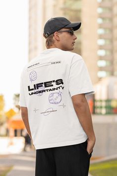 Peace of Self, Dice Heavyweight Shirt Life's Uncertainty Live to the Fullest .: 100% cotton .: Medium fabric (6.1 oz/yd² (206.8 g/m .: Relaxed fit .: Black sewn-in label Live To The Fullest, Sew-in Labels, G M, Shirt Design, Favorite Outfit, Beauty Book, Gender Neutral, Sketch Book, Bathing Beauties