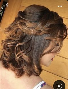 Quick And Easy Braids, Easy Braids For Short Hair, Braids Quick, Gorgeous Braids, Quinceanera Hairstyles, Cute Braided Hairstyles, Quince Hairstyles, Hair Easy