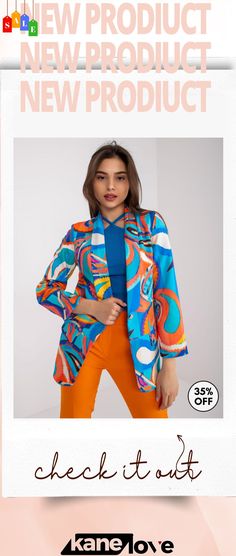 Women Fashion Casual Multicolor Pattern Printed Suit Jacket Blazers Printed Suit, Women Fashion Casual, Elevate Your Style, Outerwear Women, Womens Fashion Casual, Fashion Casual, Blazer Jacket, Women Fashion, Your Style