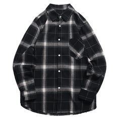 Chest Pocket Plaid Casual Button Up Shirt - Black - 4789658612 - Men's Clothing, Men's Hoodies & Sweatshirts  #MensHoodiesSweatshirts #Men's #Clothing # #Men's #Hoodies #& #Sweatshirts Mens Shirts Online, Black Button Down Shirt, Graphic Print Shirt, Men's Hoodies, Latest Mens Fashion, Hooded Shirt, Men Shirt Style, Mens Sweatshirts Hoodie, Shirts For Men