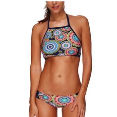 New, Never Worn With Hygiene Tag Attached - Includes Both Top & Bottom -Mid/Full Coverage -Halter -Knit -82% Nylon/18% Spandex -Machine Wash From A Smoke-Free Environment Multicolor Stretch Halter Neck Swimwear, Multicolor Stretch Elastane Swimwear, Multicolor Stretch Swimwear, Stretch Multicolor Elastane Swimwear, Fitted Multicolor Sports Tankini, Multicolor Fitted Tankini For Sports, Multicolor Stretch Tankini For Swimming, Fitted Multicolor Seamless Swimwear, Multicolor Fitted Halter Neck Tankini