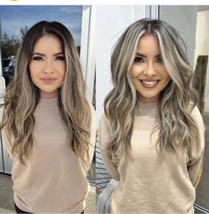 High Up Balayage, Brown Hair With Ash Blonde Highlights And Money Piece, High Up Blonde Balayage, Dark With Blonde Hair, Teasy Highlights Blonde, Hair Highlight Ideas For Brunettes, Highs And Lows Hair Highlights, Hair Biolage Color, Cool Bronde Balayage Hair