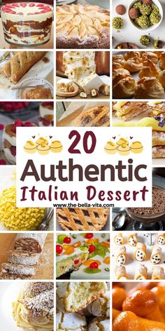 20 authentic italian desserts that are delicious and easy to make with the help of your family