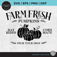 farm fresh pumpkins svg files