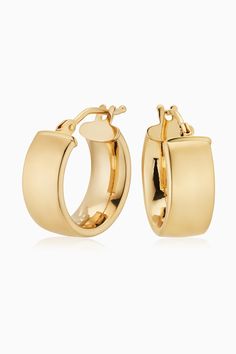 The One Large Hoops are easy to love. With a sleek design, and bolder look, these hoops will add polished shine to any ear stack or stand out solo as your go-to statement earrings. Metal: 14k Yellow Gold Dimensions: 6mm Tube, 20mm Inner Diameter Weight: 2.4 Grams Origin: Crafted in Arezzo, Italy Modern Polished Hoop Earrings For Formal Occasions, Classic Hoop Earrings With Shiny Finish, Modern Hoop Earrings With Shiny Finish For Formal Occasions, Classic Polished Huggie Earrings For Formal Occasions, Formal Classic Huggie Earrings With Polished Finish, Classic Earrings With Shiny Finish, Modern Yellow Gold Huggie Earrings With Shiny Finish, Modern Huggie Earrings With Polished Finish For Everyday Luxury, Modern 14k Gold Huggie Earrings With Shiny Finish