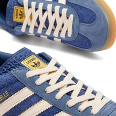 Blue Shoes Aesthetic, Adidas Spezials, Adidas Gazelle Indoor, Shoe Wishlist, Blue Suede Shoes, Pointed Toe Boots, Shoe Inspo, Retro Sneakers, Swag Shoes