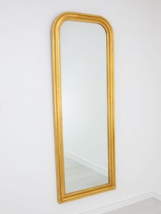 Zeugma FM114 Gold Full Length Mirror Gold Full Body Mirror, Floor Mirror Living Room, Gold Full Length Mirror, Gold Floor Mirror, Gold Leaf Mirror, Wood And Mirror, Leaf Mirror, Mirror Living Room, Floor Length Mirror