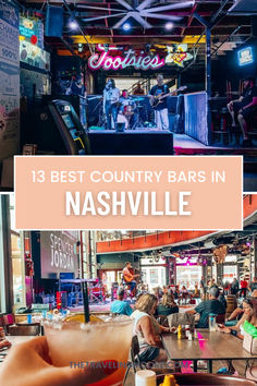 The 13 Best Bars on Broadway in Nashville Nashville Tennessee Nightlife, Nashville Rooftop Bar, Nashville Tennessee Bars, Nashville Nightlife, Country Bars, Nashville Living, Nashville Girls Weekend, Music Row Nashville, Broadway In Nashville