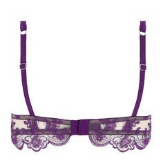 Demi-cup bra I.D. SARRIERI Lavender Field Purple Fitted Bra With Adjustable Straps, Fitted Purple Bra With Adjustable Straps, Lavender Push-up Bra, Purple Underwire Bra With Removable Pads, Elegant Partially Lined Purple Bra, Elegant Purple Push-up Bra, Feminine Purple Bra, Purple Underwire Bra Partially Lined, Purple Push-up Bra With Padded Cups