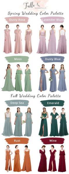 the different types of dresses for brides and grooms to wear on their wedding day