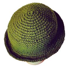 My Big Hats Fit Big Heads (Like Mine!) Up To About 24" Around. This One Is Made Of Double-Strands Of Crocheted Acrylic That Feels Like Sturdy Cotton. Washable/Cold/Gentle/Air Dry. Color Is Olive Green. Turn The Brim Up Or Flatten It As You Like. Accessorize With A Scarf Or A Big Brooch. It's A Nice Basic Neutral Hat That You Can Make Uniquely Yours. I Create My Own Patterns And Each Of My Hats Is One-Of-A-Kind. Offers Welcomed. Ships Quickly. (Elfa) Green Brimmed Fedora One Size Fits Most, Green Yarn Hat With Short Brim, Green Mini Hats With Short Brim For Winter, Winter Mini Hats With Short Brim In Green, Green Mini Hat With Short Brim For Winter, Green Winter Mini Hats With Short Brim, Fitted Green Beanie Hat, Green Crochet Hat With Short Brim For Winter, Green Short Brim Crochet Hat For Winter