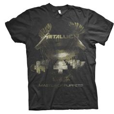 PRICES MAY VARY. Licensed Mens Soft Music T-shirt Brand New Never Been Worn Merchandise High Quality Manufactured Apparel T-shirt Officially licensed Metallica merchandise. High quality print on 100% cotton t-shirt. Metallica Master Of Puppets, Metallica Tee, Metallica Band, Metallica T Shirt, Master Of Puppets, Thrash Metal, Vetements T Shirt, Tee Shirt Homme, High Quality T Shirts