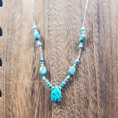 All orders ship via USPS first class mail. I will process your order and ship it within 1 business day of payment.  I only ship within the United States. Please don't hesitate to message me with any questions or concerns. Lot 2.87 Southwestern Style Blue Beaded Necklace For Gift, Southwestern Blue Beaded Necklaces For Gift, Adjustable Turquoise Necklace As A Gift, Adjustable Light Blue Turquoise Necklace Gift, Adjustable Turquoise Necklace For Gift, Artisan Teardrop Blue Jewelry, Artisan Blue Teardrop Jewelry, Southwestern Style Blue Turquoise Necklace As Gift, Southwestern Style Blue Turquoise Necklace For Gift