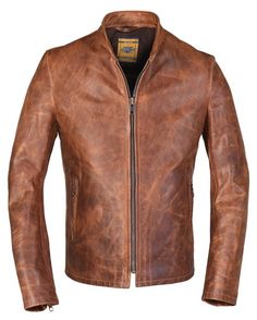 571 - Unlined Cafe Classic Distressed Brown Leather Biker Jacket, Fitted Distressed Brown Leather Jacket Classic Style, Distressed Brown Fitted Leather Jacket Classic Style, Classic Fitted Distressed Brown Leather Jacket, Fitted Classic Leather Jacket In Distressed Brown, Classic Brown Leather Jacket For Motorcycling, Classic Fitted Vintage Brown Biker Jacket, Classic Brown Leather Motorcycle Jacket, Fitted Classic Vintage Brown Biker Jacket