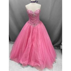 Look Like A Fairy Tale Princess In This Long Sweetheart Dress With A-Line Skirt By Mary's Princess. Made Out Of Tulle, This Ball Gown Features A Strapless Sweetheart Neckline With Amazing Beading, Floor Length A-Line Skirt, And Lace-Up Back. Size 14 In "Pucker Up Pink". Pink Fitted Floor-length Princess Dress, Fitted Princess Tulle Quinceanera Dress, Pink Princess Gown For Debutante Ball, Sweetheart Neckline Tulle Dress For Sweet 16, Fitted Floor-length Sweet 16 Dress, Fitted Floor-length Dress For Sweet 16, Pink Princess Ball Gown With Sweetheart Neckline, Princess Style Pink Ball Gown With Sweetheart Neckline, Pink Princess Ball Gown With Fitted Bodice