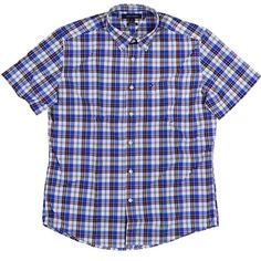 Brand New With All Original Tags Attached! Brand: Tommy Hilfiger Color: Blue Size: Xl Button Closure Button-Down Plaid Shirt Short Sleeves Classic Fit Woven Embroidered Flag Logo On The Left Chest Pocket Rounded Hem Sku: Box 216 Classic Relaxed Fit Tommy Hilfiger Shirt, Tommy Hilfiger Cotton Button-up Shirt, Blue Button-up Short Sleeve Shirt With Button Closure, Blue Button-up Short Sleeve Shirt, Tommy Hilfiger Relaxed Fit Cotton Shirt, Classic Tommy Hilfiger Shirt With Button Closure, Tommy Hilfiger Classic Shirt With Button Closure, Tommy Hilfiger Casual Button-up Shirt, Tommy Hilfiger Relaxed Fit Summer Shirt