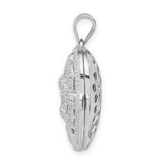 Sterling Silver Rhodium-plated CZ Fancy Design Heart 22mm Locket PendantSterling, at over 92% silver, is quite pure. Perhaps this metals most remarkable attribute is the way it ages. Silver patinas so beautifully that designers often exaggerate the quality, incorporating recesses protected from the natural polishing of everyday wear and even pre-oxidizing the surface.Designed with YOU in mind: Using our years of experience providing the top quality jewelry through our stores in Northern Florida, Silver Engraved Cubic Zirconia Jewelry, Engraved Silver Cubic Zirconia Jewelry, Oval Silver Jewelry With Shiny Finish, Silver Jewelry For Anniversary With Polished Finish, Silver Filigree Jewelry With Cubic Zirconia, Silver Heart Pendant With Intricate Design, Silver Filigree Heart Pendant Jewelry, Silver Jewelry With Intricate Design For Valentine's Day, Valentine's Day Silver Jewelry With Intricate Design