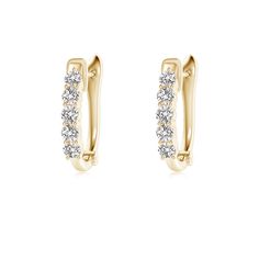 These classic hinged hoop earrings are designed in 18k yellow gold. They are embellished with brilliant round diamonds that are secured in prong settings. Diamond Jewelry Earrings, White Diamond Earrings, White Diamond, Prong Setting, Hinges, Diamond Jewelry, Round Diamonds, Diamond Earrings, Platinum