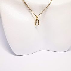 A beautiful gold vermeil diamond cut chain necklace, set with a pretty gold vermeil initial B pendant. Secured with a bolt clasp closure. A pretty piece, perfect for a loved one and for everyday wear. Also available in sterling silver Gold Initial Necklace With Cable Chain As Gift, Classic Gold Plated Initial Pendant Necklace, Gold Sterling Silver Initial Necklace With Cable Chain, Gold Initial Necklace With Cable Chain, Gold Initial Pendant Name Necklace With Cable Chain, Gold Name Necklace With Initial Pendant On Cable Chain, Initial B, Necklace Chain Lengths, Gold Birthday