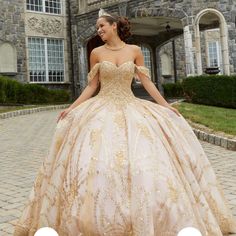 Dress Size 2. Worn Only A Few Hours. Quinceanera Dresses Damas, Damas Dresses, Dresses Quinceanera, Baptism Dress, Blush Rose, Prom Dress Shopping, Pageant Dress, Blush And Gold, Pageant Dresses