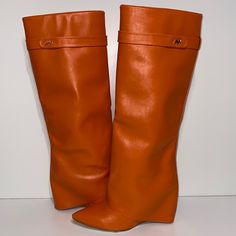 Nwot Azalea Wang “Melina” Stuck On You Pointy Toe Wedge Boot In Orange Never Worn - Only Tried On In Store Faux Leather Boots Say Size 11- Runs Small - Best Fits A Size 10 Picture 15 Shoes Glue, That’s How Boots Were Purchased. 4” Inch Heel Spring Closed Toe Wedge Boots, Party Wedge Boots With Reinforced Heel, Elegant Wedge Heel Boots For Fall, Elegant Fall Wedge Heel Boots, Chic Closed Toe Wedge Boots For Spring, Spring Chic Closed Toe Wedge Boots, Chic Spring Closed Toe Wedge Boots, Elegant Wedge Heel Boots For Spring, Elegant Spring Wedge Heel Boots