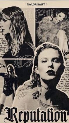 an advertisement for taylor swift's new album, repuptation from the 1970s