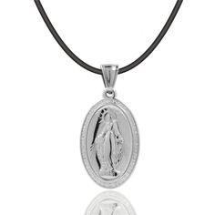 The Virgin Mary Virgencita Necklace is displayed with beautiful attention to detail. The pendant has a beautifully designed texture that makes the image come out and has everything you would want in a Virgin Mary Virgencita Necklace. Make a statement and show your devotion with this virgencita necklace! It is a great gift and a personal keepsake. Experience the power of faith and divine protection under the devotional protection of the Blessed Virgin Mary. The Virgin Mary will always watch over Virgencita Necklace, Mary The Virgin, Mother Of Christ, Divine Protection, The Blessed Virgin Mary, Blood Diamond, The Virgin Mary, Blessed Virgin, Blessed Virgin Mary