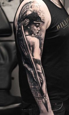 Potrait Tattoo, Arm Tattoos For Men, Sleeve Tattoos For Men, Viking Tattoo Sleeve, Chicano Tattoos Sleeve, Inner Bicep Tattoo