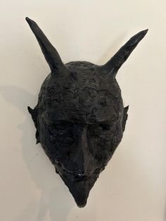 Ugly, unique, stone devil mask perfect for wall decoration Life Casting, Devil Mask, Mask Wall, Samhain, Wall Decoration, Favorite Things Gift, Being Ugly, United Kingdom, Parfait