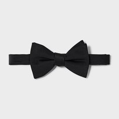 Update your formal accessories collection with this Bow Tie from Goodfellow & Co™. This stylish bow tie made from lightweight material with partial lining offers comfortable wear. It features a pre-tied style with an easy-close fastener for simple on and off. Pair it with your favorite dress shirt and suit jacket to complete your formal look. Goodfellow & Co™: Where style & fit are always in good company Classic Pre-tied Satin Bow Tie, Classic Pre-tied Bow Tie For Formal Occasions, Pre-tied Satin Bow For Black Tie Events, Classic Pre-tied Butterfly Knot Bow Tie, Classic Pre-tied Satin Bow, Classic Pre-tied Tie With Decorative Bow, Classic Pre-tied Bow Tie, Classic Pre-tied Bow With Ties, Classic Pre-tied Decorative Bow