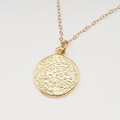 Greek Necklace, Gold Disc Necklace, Greek Jewelry, Gold Disc, Disc Pendant, Disc Necklace, Greek Mythology, Jewelry Gold, Ancient Greek