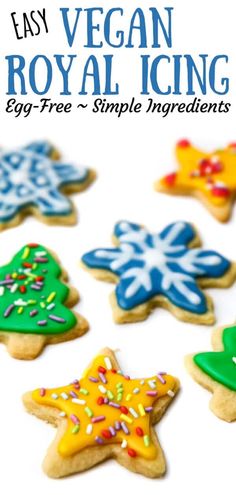 an easy vegan royal icing recipe for christmas cookies