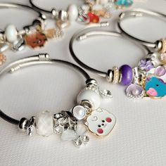 Adjustable BT21 Charm Bracelet, BTS Pandora, Kpop Stainless Steel Bracelet (not charms just bracelet is stainless steel) 。Packaging 。 All of orders sends with carefully prepared gift wrapped package, ready for gift-giving ･Send message for wholesale order We will set up discount coupon for you･ THANK YOU♡ If you have any questions please contact us Everyday Charm Bangle Bracelet, White Stainless Steel Bangle Bracelets, White Stainless Steel Bangle Bracelet, Trendy Stainless Steel Charm Bracelets, Hypoallergenic Silver Stainless Steel Beaded Bracelets, Cute Silver Charm Bracelet Bangle, Cute Silver Bangle Charm Bracelet, Everyday White Nickel-free Charm Bracelet, Trendy White Stainless Steel Bracelets