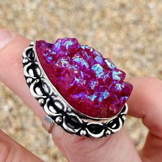 Brand New Handmade Ethnic Hot Pink Titanium Druzy Silver Ring. Size 6.25 925 Stamped $15 You're Awesome Sale Is Happening Through The End Of The Year. Select Pieces Of Jewelry Will Be Only $15. Continue To Check Back As New Pieces Of Jewelry Will Be Added Daily. Bundle To Save Even More. Sometimes You Forget You're Awesome So This Is Your Reminder! 925 Silver Ring, You're Awesome, End Of The Year, 925 Silver Rings, Druzy, Silver Ring, 925 Silver, Hot Pink, The Year