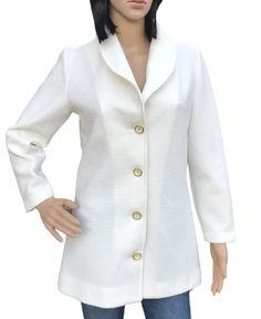 "Vintage Poly Purl By Hedy Knits Of California Women's White Sweater Cardigan Button up w/Long Sleeves and pop up collar Not sure on Size. Measurements are approximate and item is laid flat: 27.5\" shoulder to bottom, 18\" armpit to armpit, 21\" sleeve length from shoulder 100% polyester No flaws noticed" Classic Long-sleeved Sweater Coat With Buttons, Classic Sweater Coat With Buttons, Classic Long Sleeve Sweater Coat With Buttons, White Collared Sweater With Buttons, Cream Long Sleeve Sweater Coat With Buttons, Cream Sweater Coat With Button Closure And Long Sleeves, Cream Sweater Coat With Button Closure, Cream Sweater Coat With Buttons, Winter Daywear Sweater With Buttons