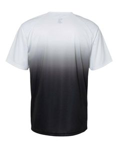 Ombre T-Shirt - BLACK - 3XL | Badger Sport Ombre T-Shirt in Black Size 3XL | Polyester White Breathable T-shirt For Athleisure, White Breathable Athleisure T-shirt, Breathable Dri-fit Short Sleeve Jersey, White Athleisure Jersey T-shirt, White Short Sleeve Training Jersey, White Breathable Short Sleeve Jersey, Sporty Short Sleeve Moisture-wicking Jersey, White Short Sleeve Jersey With Moisture-wicking, Moisture-wicking Jersey Tops For Light Sports