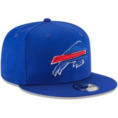 Illustrate your hardcore loyalty by putting on this Buffalo Bills Basic 9FIFTY adjustable snapback hat from New Era. One size fits most Six panels with eyelets Flat bill Structured fit Imported Material: 100% Cotton High Crown Raised embroidery Surface washable Officially licensed Snapback Brand: New Era Adjustable Snapback Hats For Fan Gear, Adjustable Snapback Fan Gear Hats, Adjustable Flat Bill Hat For Fan Gear, Adjustable Flat Bill Hats For Fan Gear, Fan Gear Hats With Flat Bill, Adjustable Flat Bill Hat For Game Day, Adjustable Flat Bill Trucker Hat For Fan Gear, Game Day Flat Bill Adjustable Hat, Fan Merchandise Snapback Baseball Cap