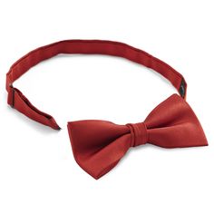 * Easy-to-use hook fastening
 * 100% silk
 * Pre-tied, adjustable strap
 * Gift box provided Elegant Red Bow With Butterfly Knot, Red Bow With Butterfly Knot For Party, Red Bow Tie For Party, Classic Red Bow With Ties, Elegant Red Bow Tie Adjustable, Elegant Red Adjustable Bow, Red Bow Standard Bow Tie For Party, Red Butterfly Knot Bow Tie For Black Tie Events, Elegant Adjustable Red Bow Tie