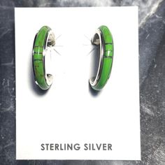 ✯ Sterling Silver Hoop Earrings ✯ Gaspeite Inlay Stone ✯ Ready to Ship ✯ All components made from 925 sterling silver ✯ Free shipping ✯ Item shipped in gift box ✯ Item is made to order and stone may slightly vary in color ✯ makes for a great gift or to compliment your wardrobe ✯ Visit SilverHelixDesigns.Etsy.com to see my other listings ❤ Thank you for visiting ❤ Green Small Hoop Sterling Silver Jewelry, Green Sterling Silver Small Hoop Jewelry, Nickel-free Green Sterling Silver Hoop Earrings, Green Sterling Silver Small Hoop Earrings, Small Green Pierced Hoop Earrings, Green Pierced Hoop Earrings For Anniversary, Small Green Hoop Earrings, Paw Ring, Lapis Earrings