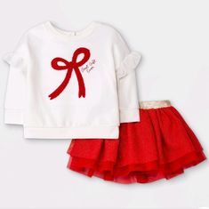 2 Piece Outfit : Sweatshirt With Red Bow, Best Gift Ever Script And Red Tutu Skirt Multiple Sizes Available ! Baby Girl Size Newborn, 3-6 Months, 6-9 Months And 12 Months Brand New, Tags Attached. Cat & Jack Please Inquire About Splitting Or Creating A Bundle With Anything You See On My Page. Thank You For Looking ! Playful White Sets For Festive Occasions, Cute White Sets For Festive Occasions, Playful Red Festive Sets, Playful Red Festive Set, Playful White Holiday Sets, Cute Red Christmas Sets, Cute Red Festive Sets, Holiday White Cotton Sets, Cute Red Holiday Tops