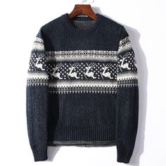 Men's Vintage Knitted Wool Christmas Sweater

 Do you want to offer your man a Vintage Christmas Sweater to warm him up during the winter? Our sweater is made from the best wool , available in a variety of colors and knitted with love . Soft and warm , it will give an authentic and chic look to your man! Offer him this unique sweater and he will thank you for years!

 ✂ DETAILS



 Composition: cotton, wool




 Available colors: Black / Red / Navy / White



 Durable, retains its shape after washing




 Washing: machine washable at 30 degrees




 Free Shipping




 ✂ SIZE GUIDE

 For this sweater, we advise you to take a size above your usual size . For example, if you usually wear L, take XL.

 If necessary, take your measurements and refer to the correspondence guide: 









 Dime Winter Fair Isle Pattern Sweater, Black Holiday Sweater For Winter, Nordic Style Holiday Sweater For Winter, Nordic Sweater For Winter, Winter Jacquard Knit Sweater, Nordic Winter Sweater For Cold Weather, Winter Fair Isle Pattern Sweater For Cold Weather, Winter Fair Isle Sweater For Cold Weather, Cozy Winter Sweater With Fair Isle Pattern